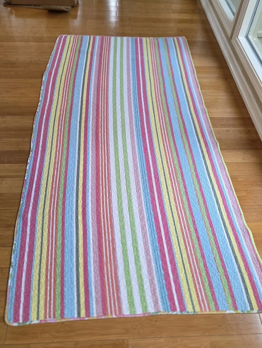 Cotton Reversible Bed Runner Quilt Bed Scarf Bench Cushion Topper Throw